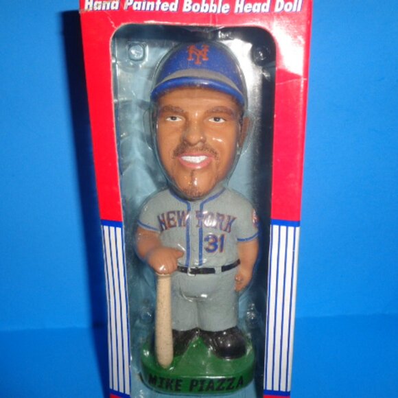 MLB Mike Piazza Bobble Head Doll 8" Tall, Collectible Series In Box - Picture 2 of 5